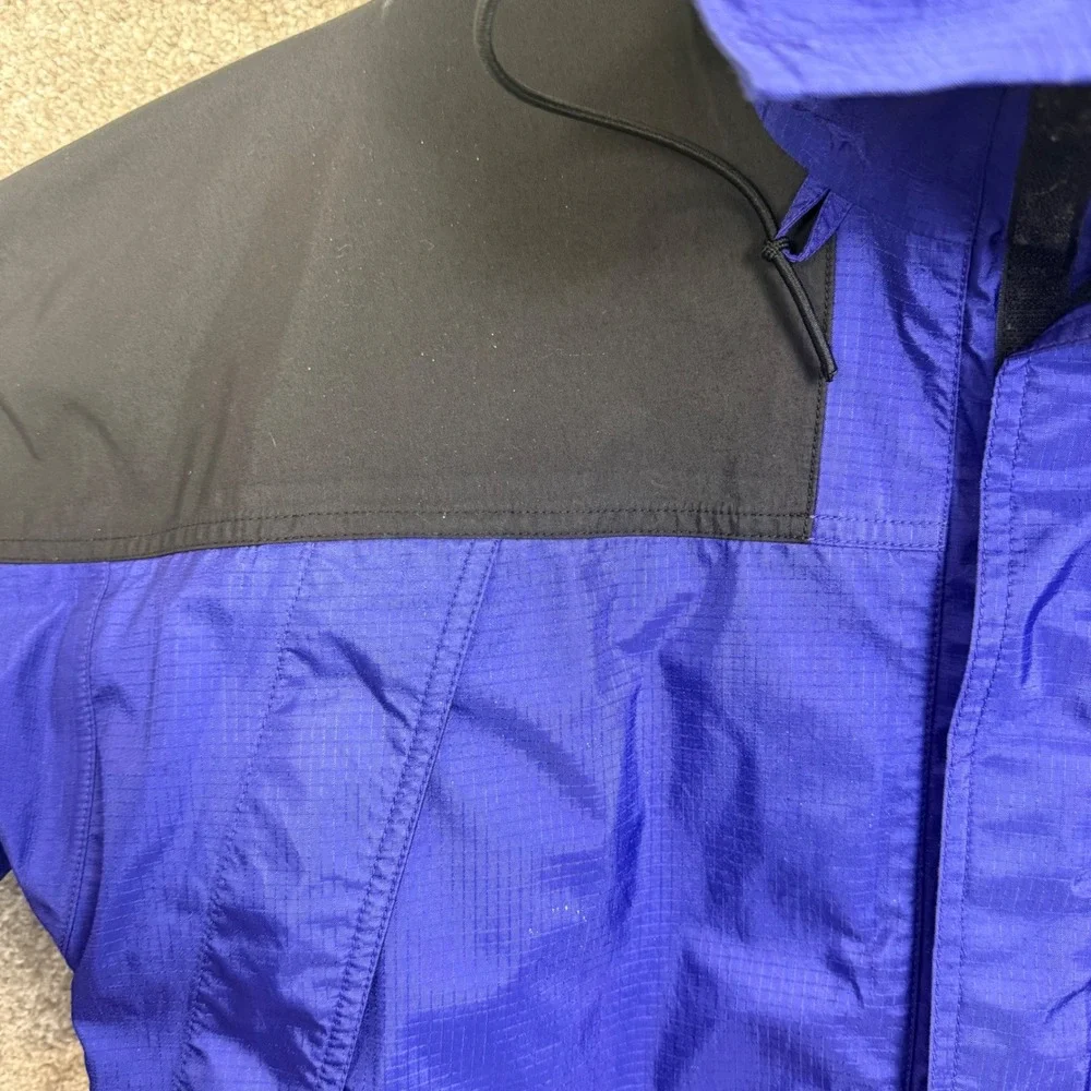 Vintage The North Face Mountain Light Gore-Tex Jacket Blue Black Mens Large FLAW